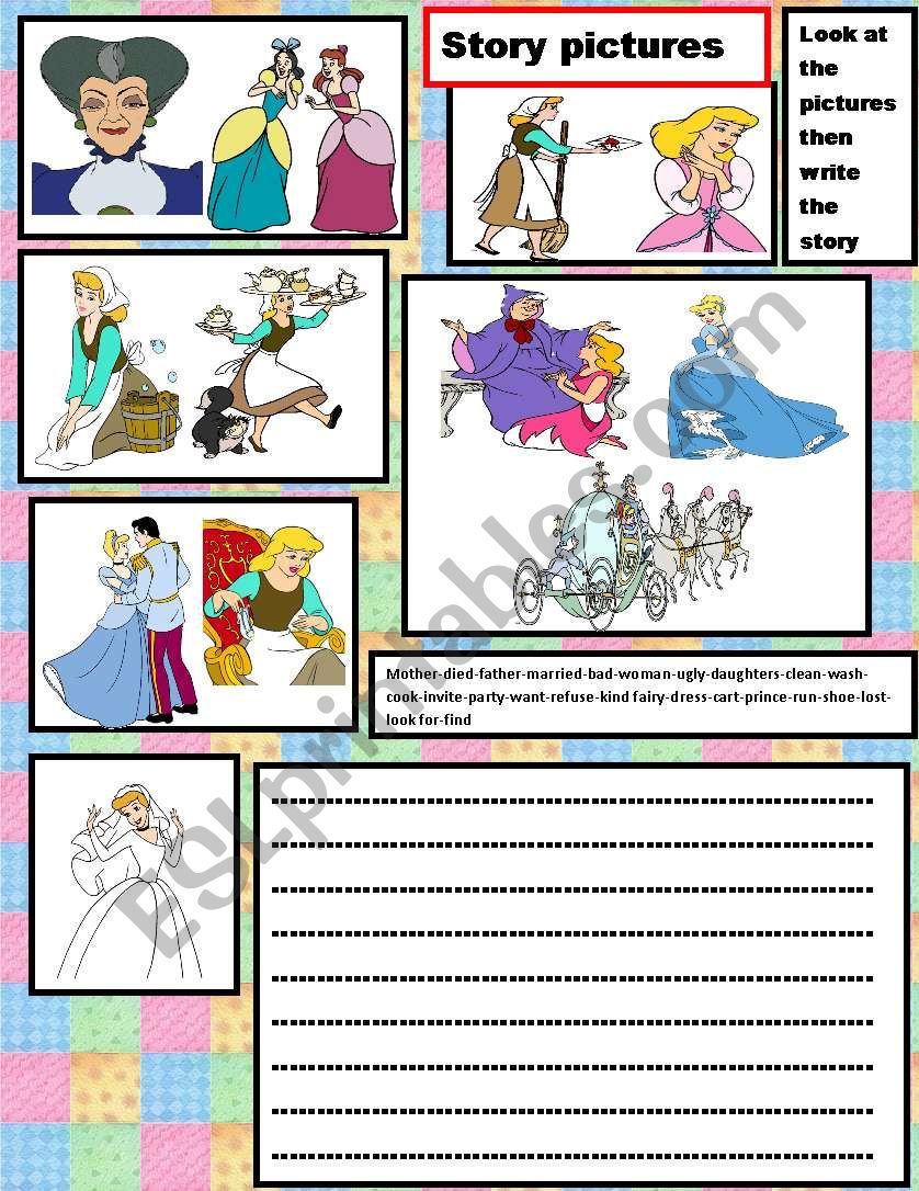 story pictures worksheet