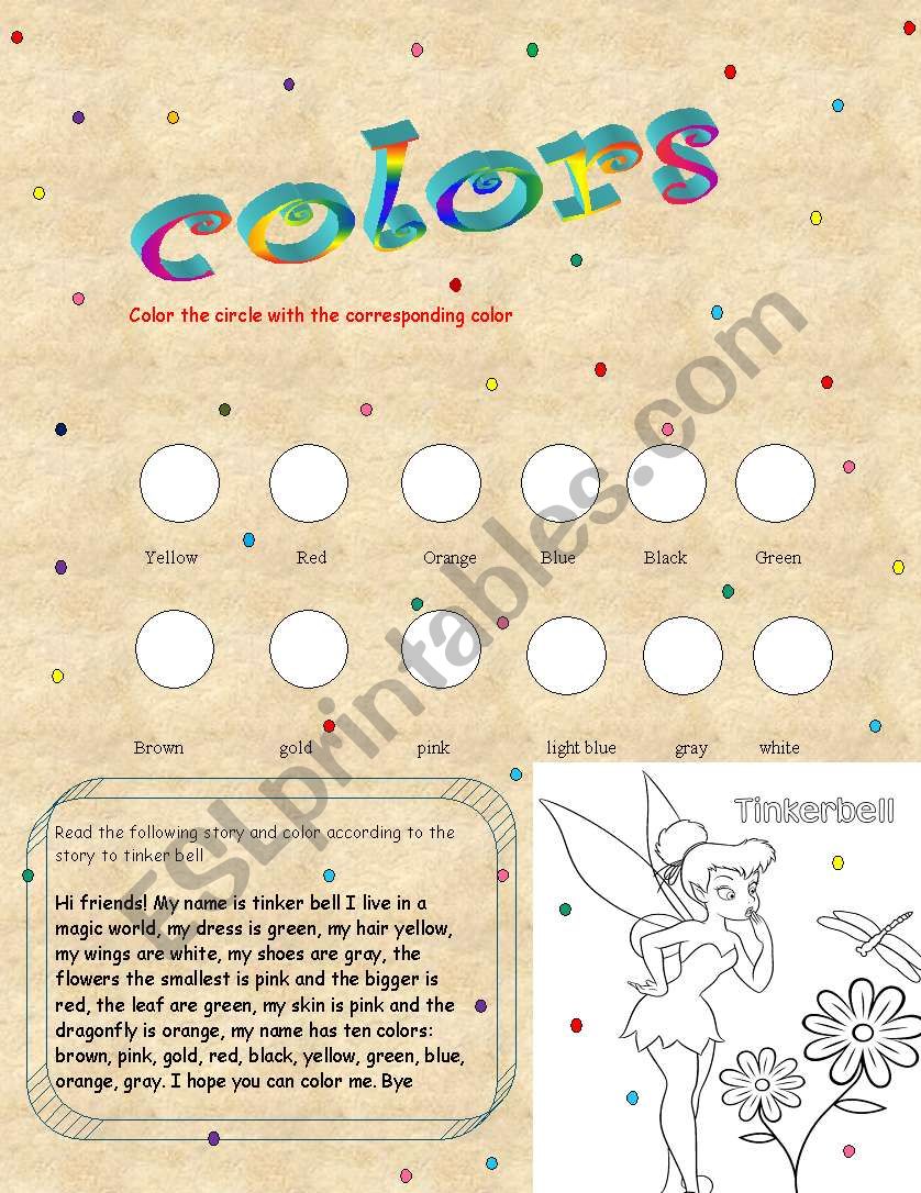 colors worksheet