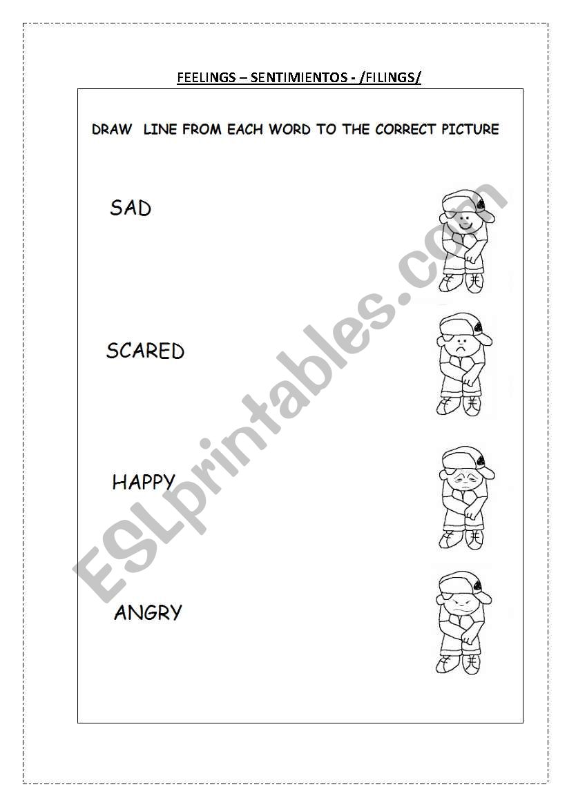 Feelings worksheet