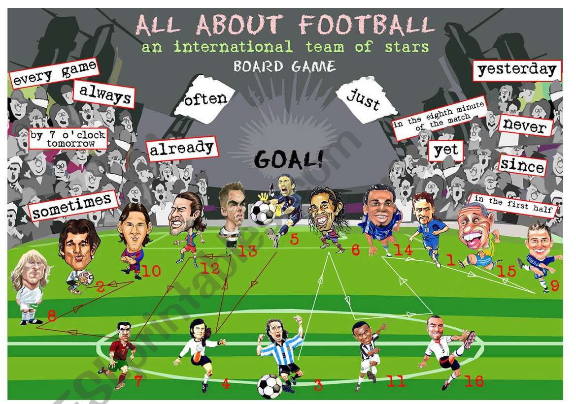 All about football worksheet