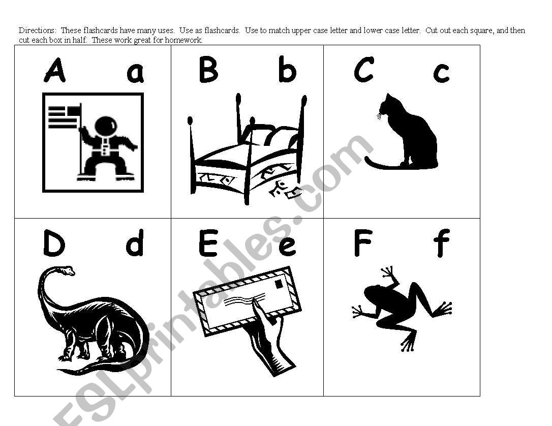 alphabet flash cards for kindergarten