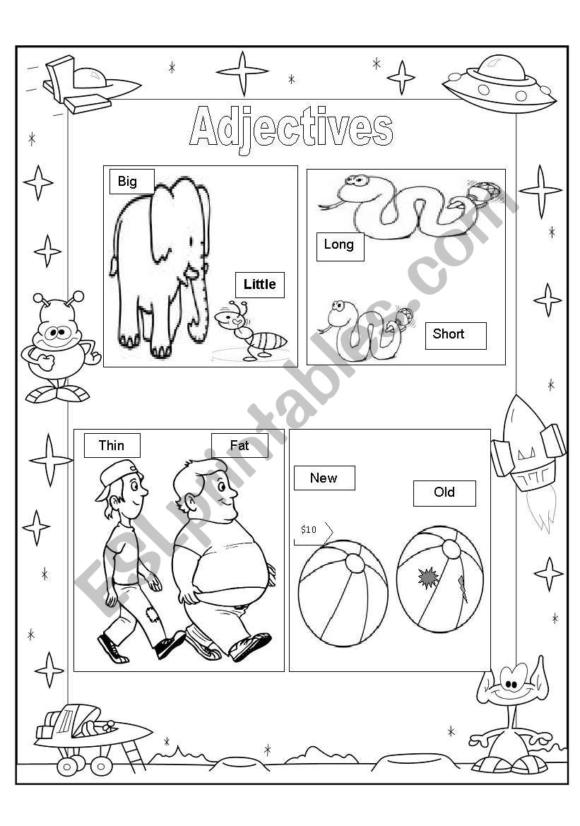 Adjectives worksheet