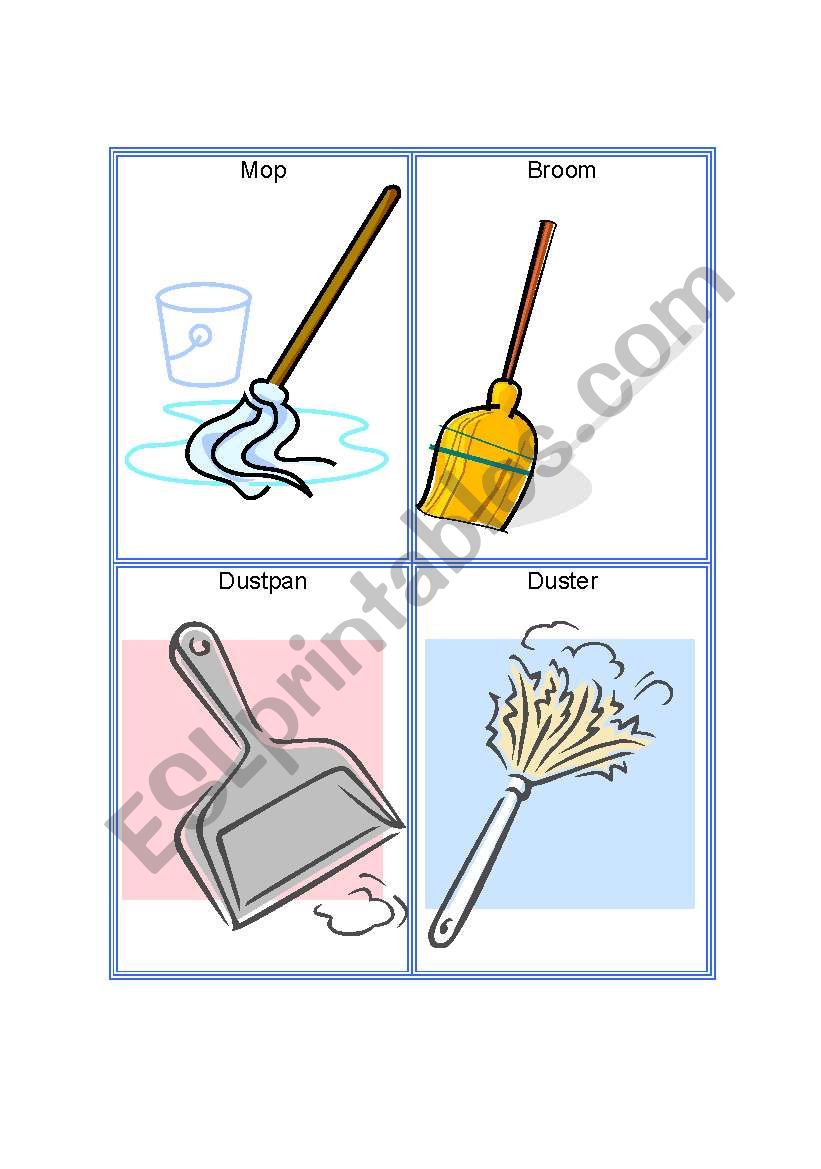 Tools Part 3: Cleaning Tools worksheet