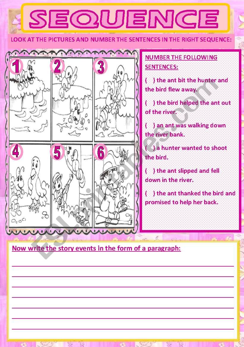 sequence #2 worksheet