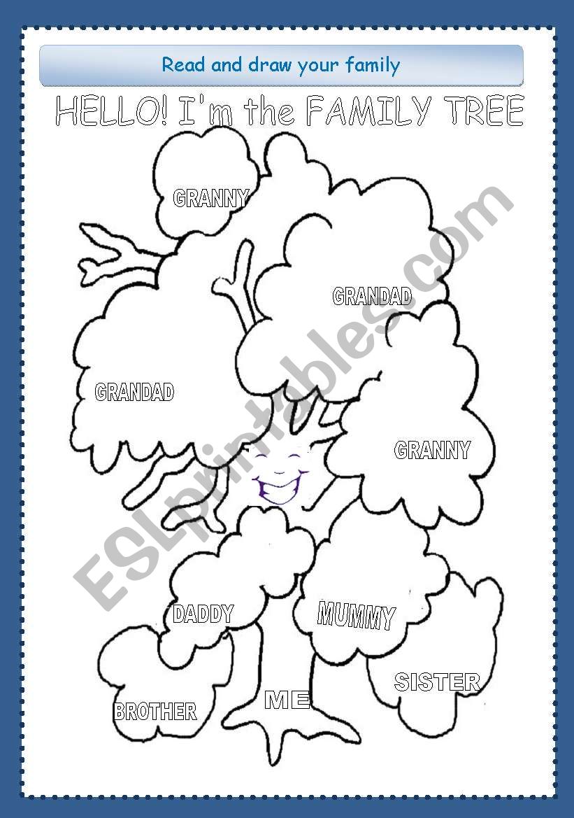 FAMILY TREE worksheet