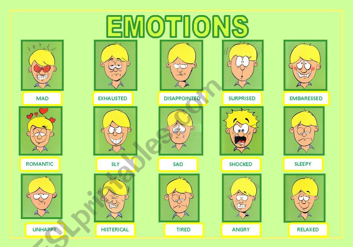 EMOTIONS worksheet