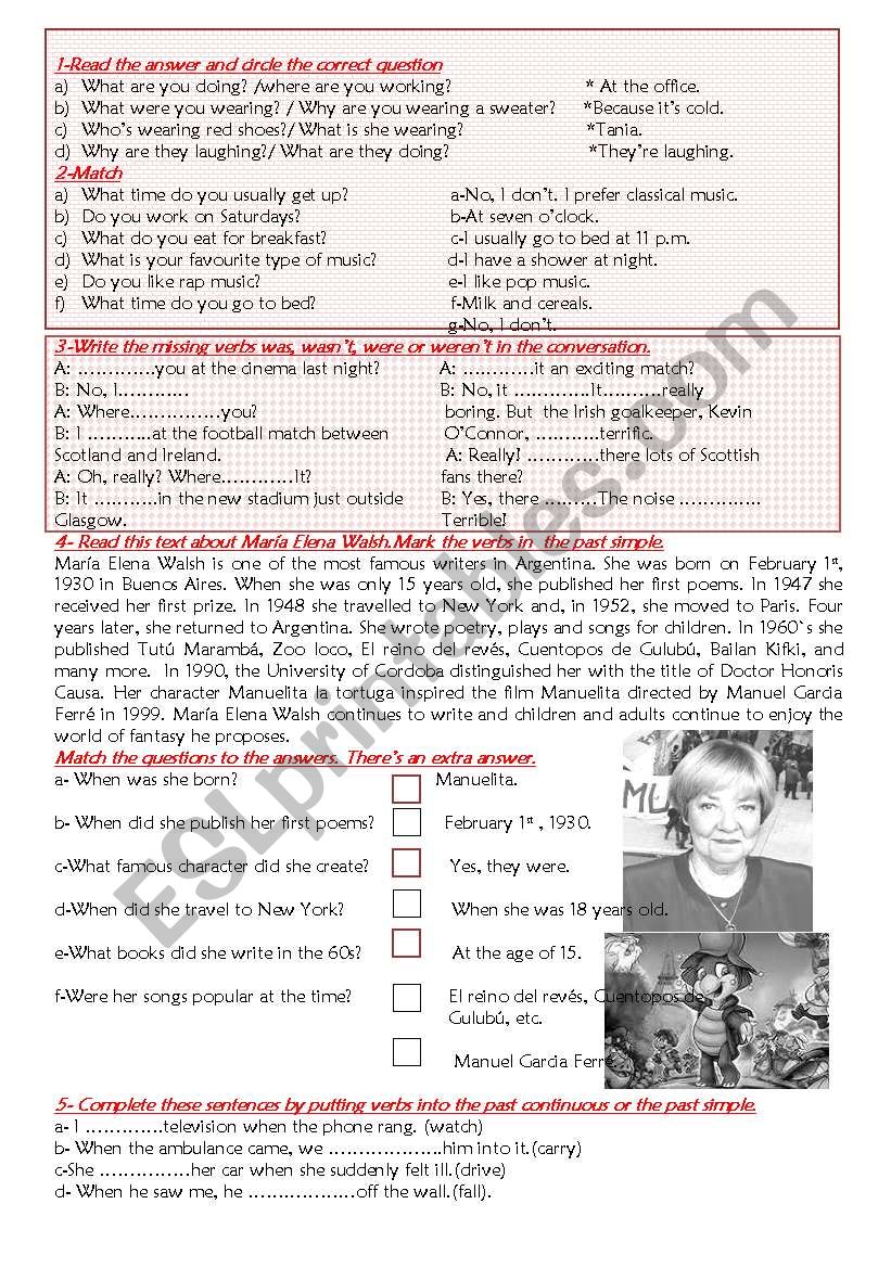 examen worksheet