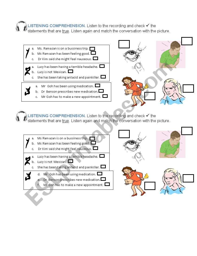 At the doctors worksheet