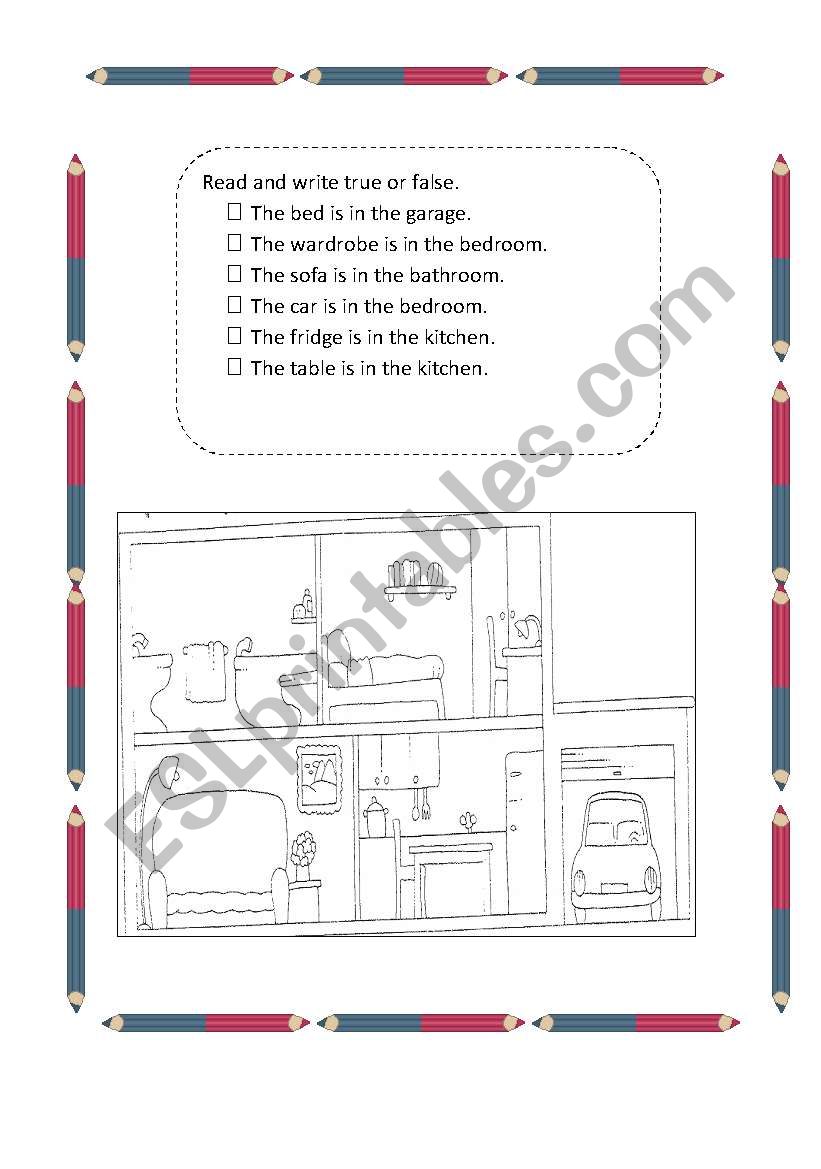 house worksheet