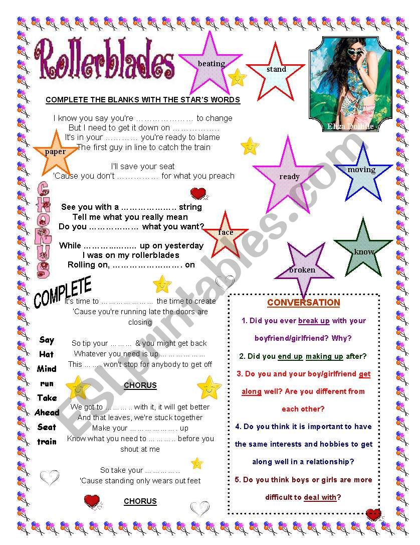 Rollerblades - Eliza Dollitle worksheet