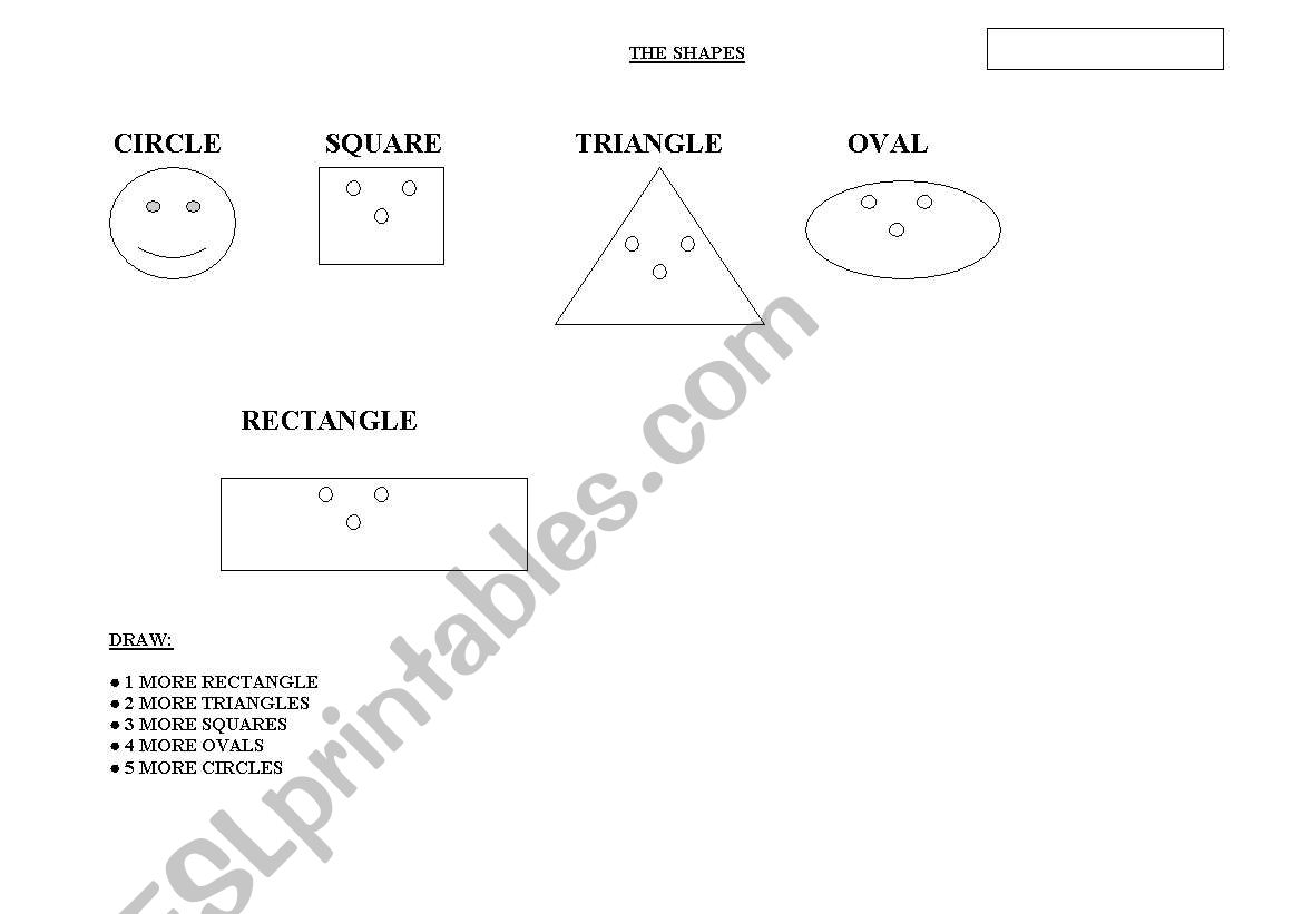 funny shapes worksheet