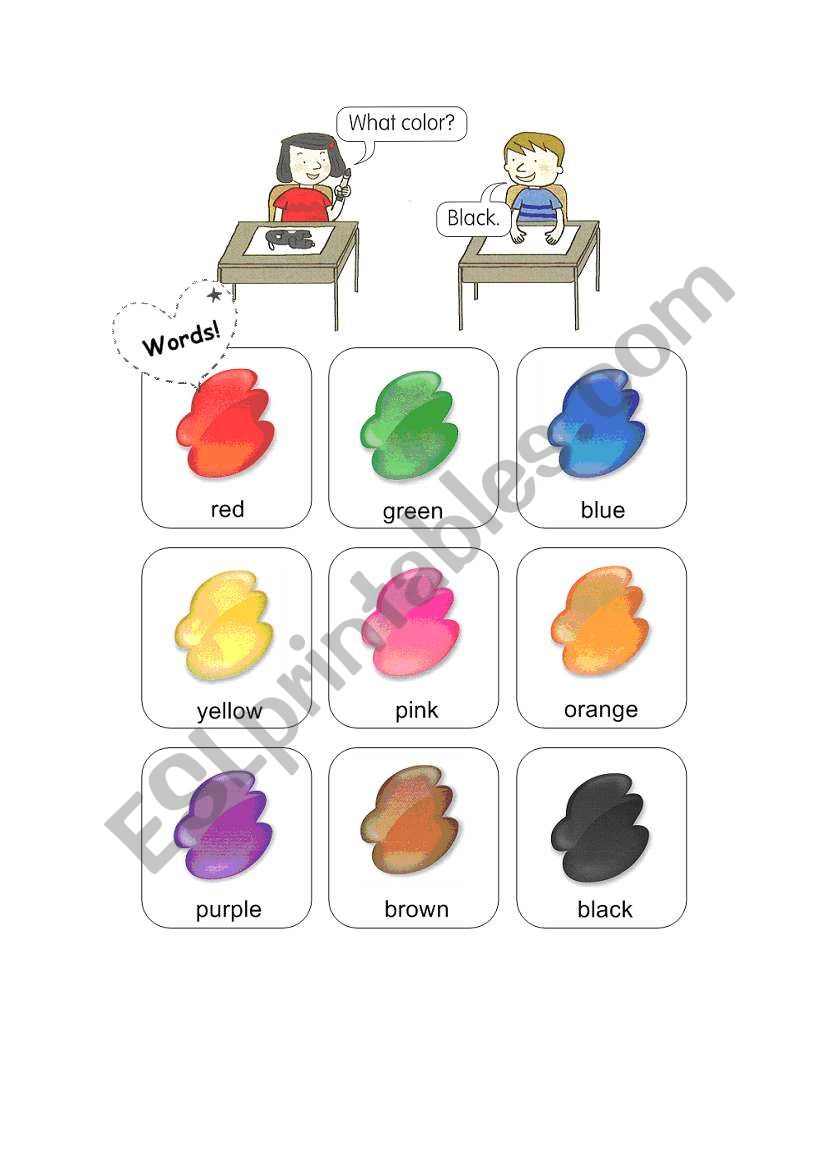 colour worksheet