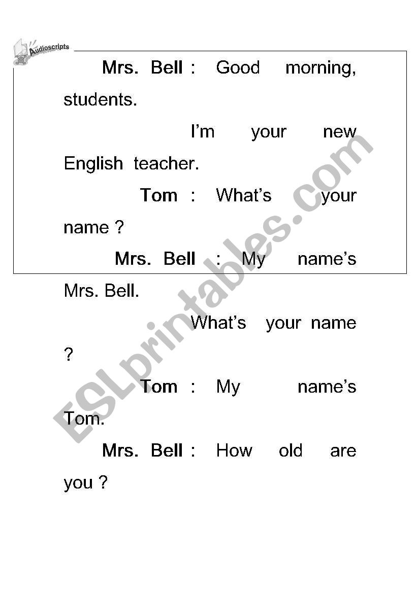 What your name? worksheet