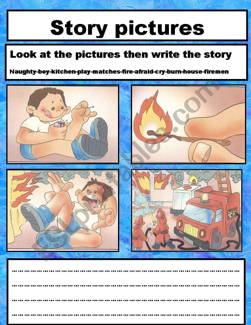 story pictures worksheet