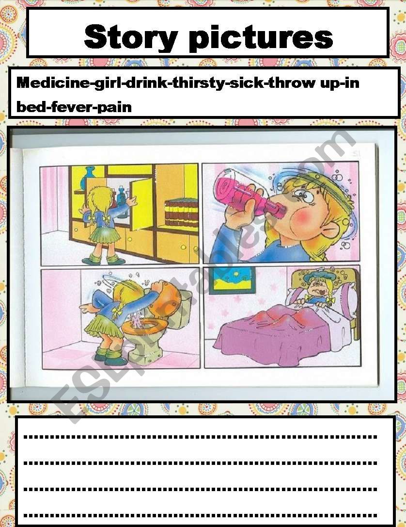 story pictures worksheet