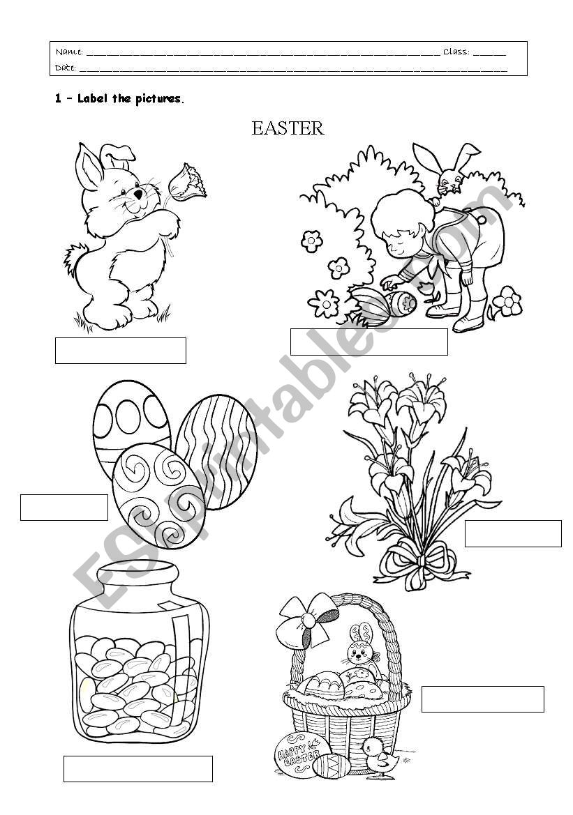 Easter worksheet