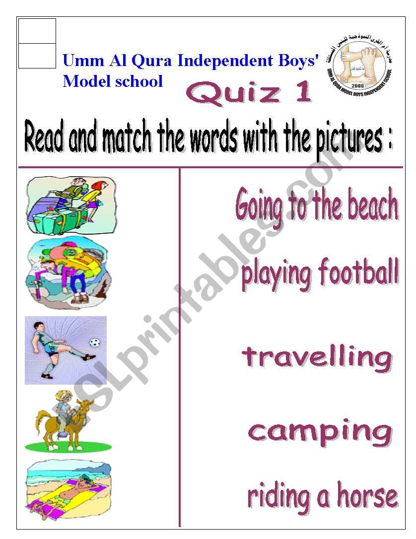 Quiz  worksheet