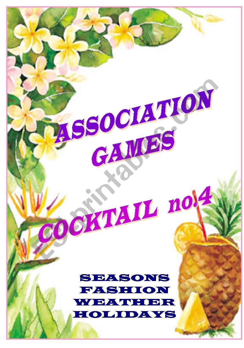 ASSOCIATION GAMES - COCKTAIL NO.4