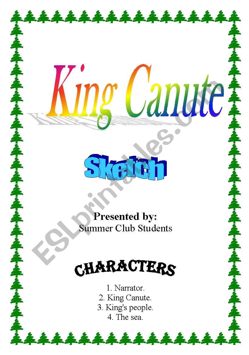 King canute worksheet