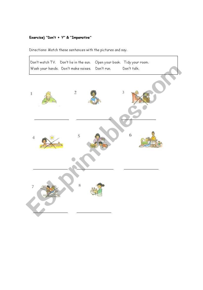 Imperative worksheet