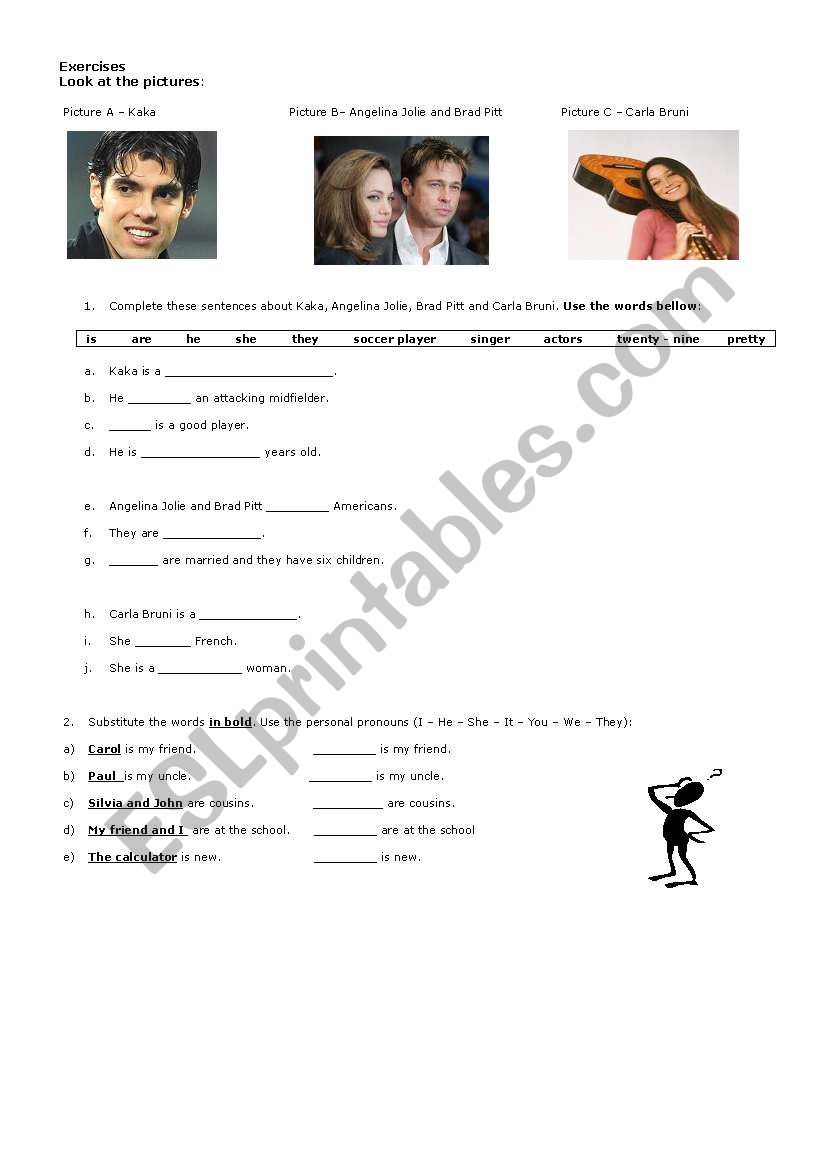 Famous people worksheet