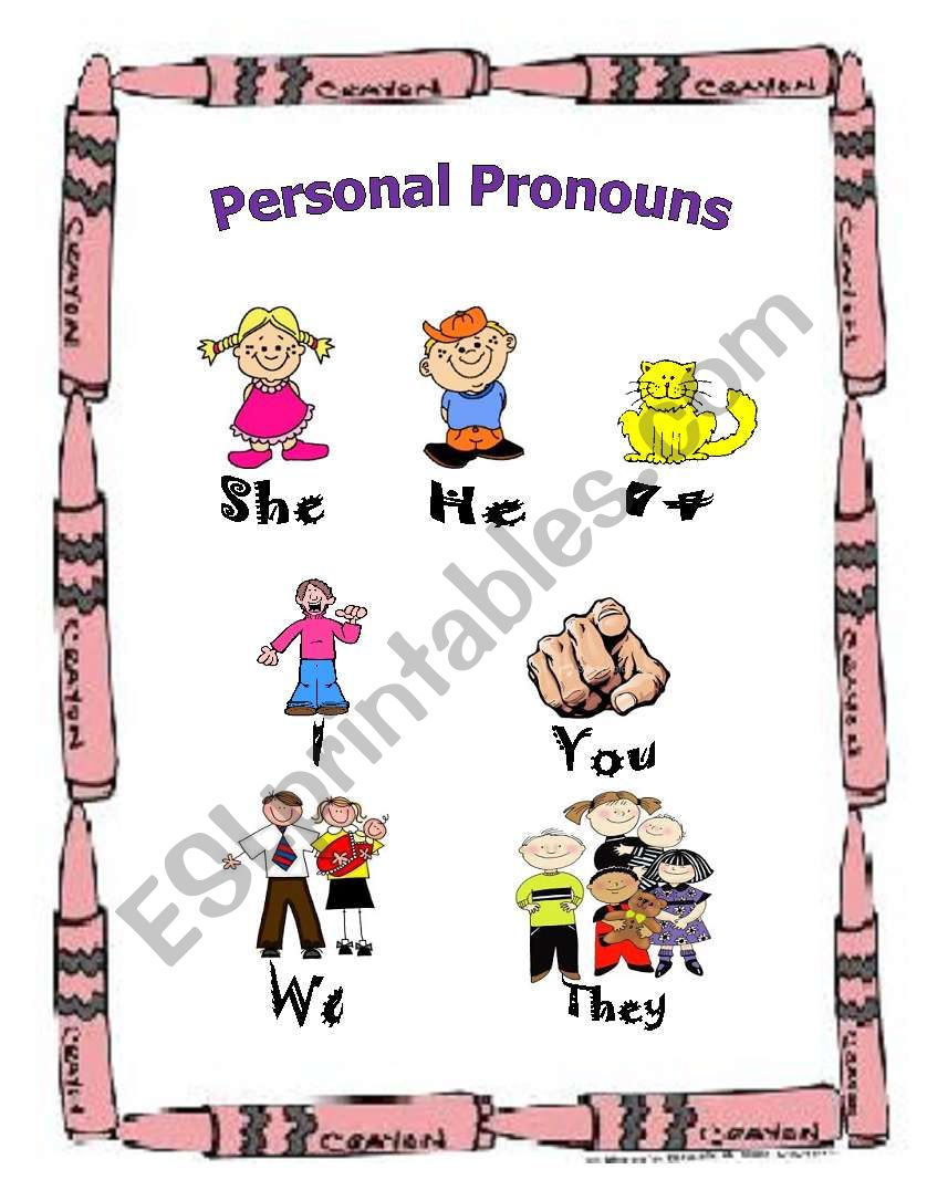 Personal Pronouns worksheet