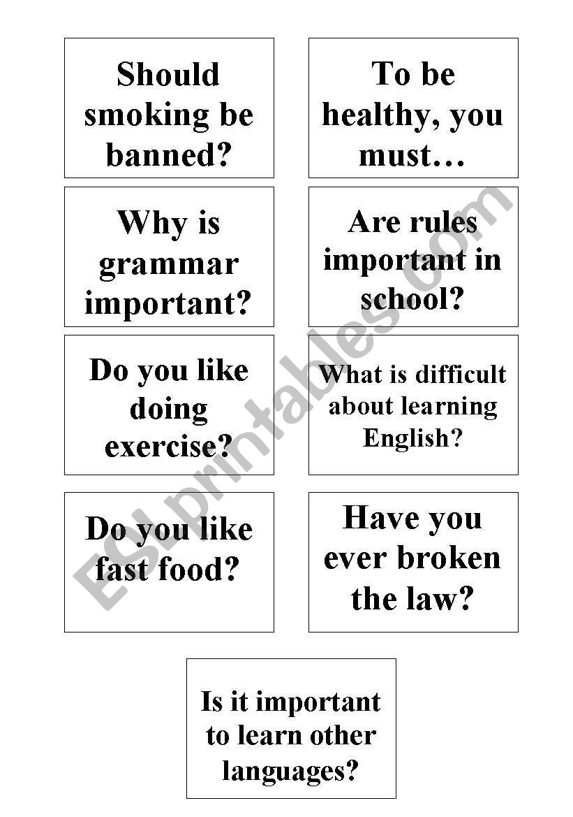 Trinity Level 6 Discussion Points