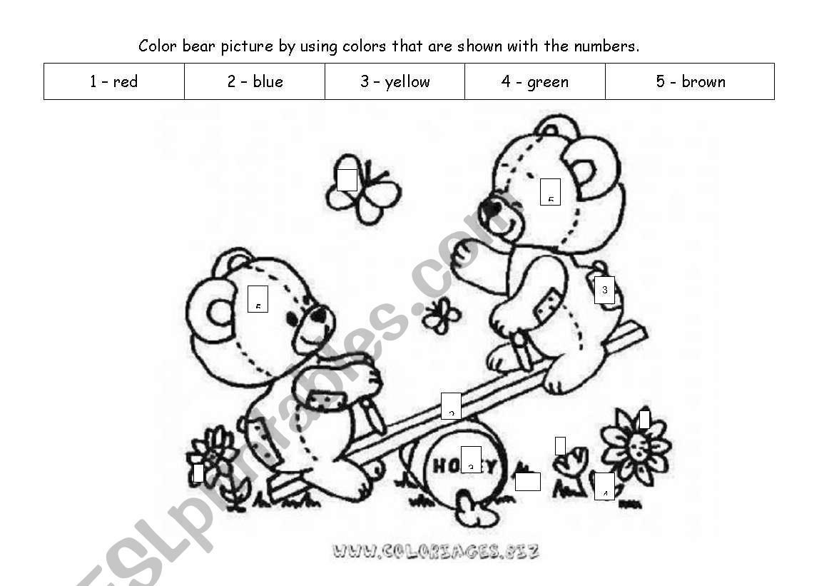 Colors worksheet