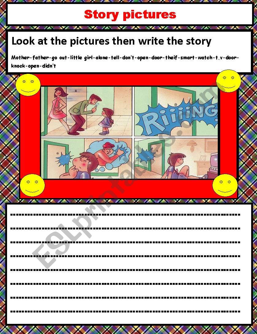 story pictures worksheet