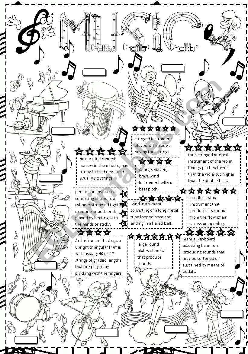 music worksheet