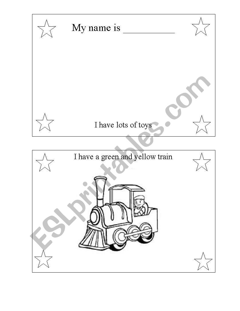 I have toys worksheet