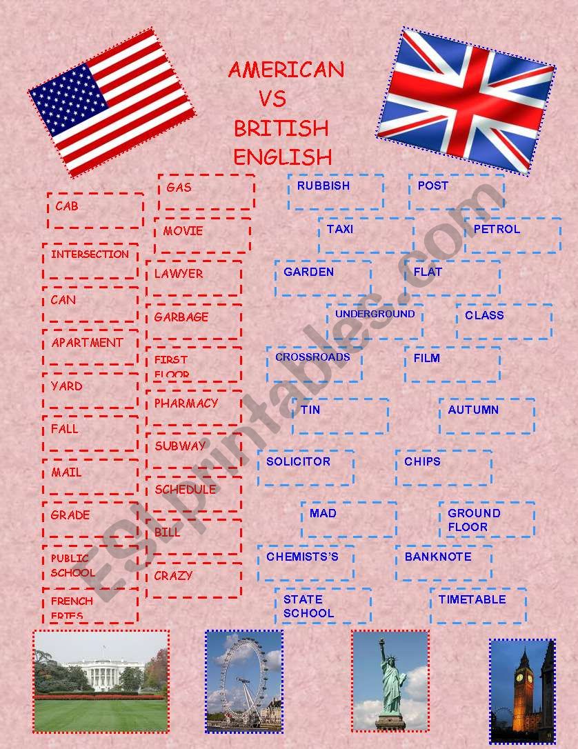 American or British? worksheet