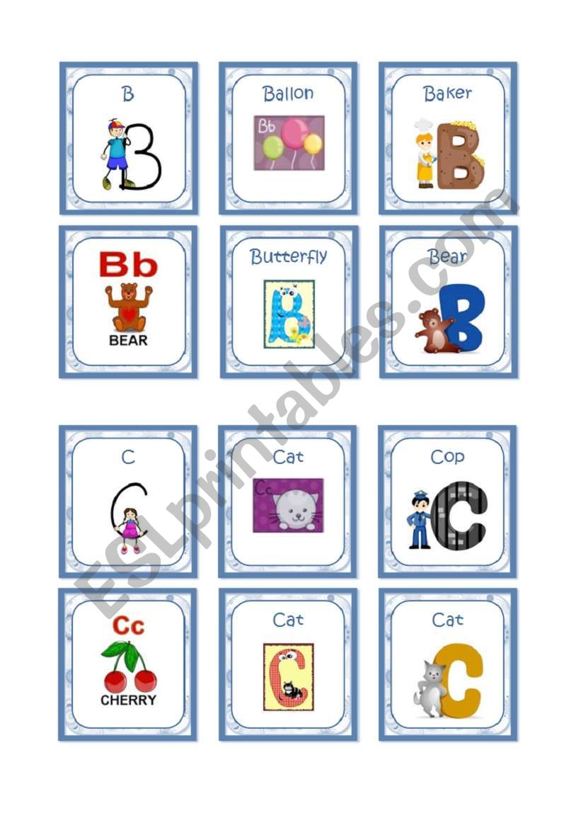 Alphabet Cards (2/10) worksheet