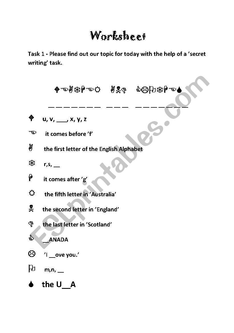 Weather and Clothing Worksheet