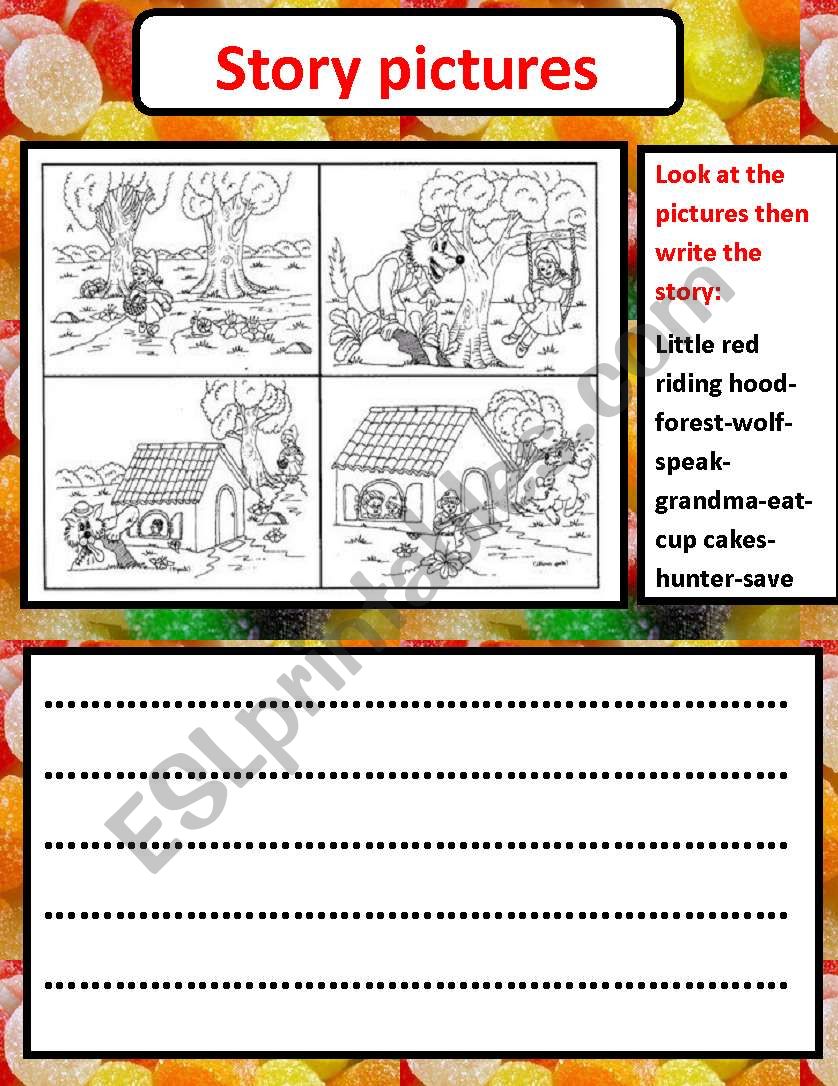 story pictures worksheet