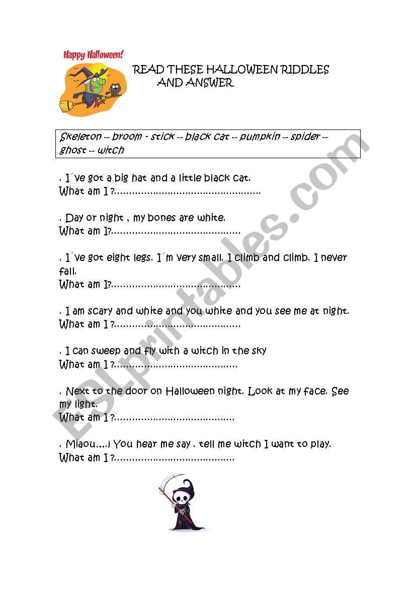 Who am I? worksheet