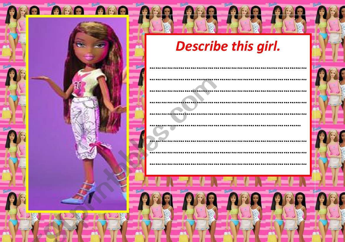 barbies worksheet