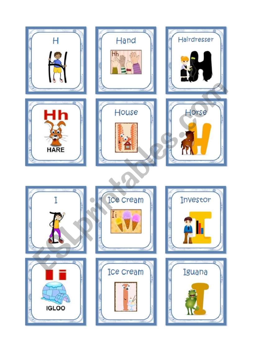 Alphabet Cards (4/10) worksheet