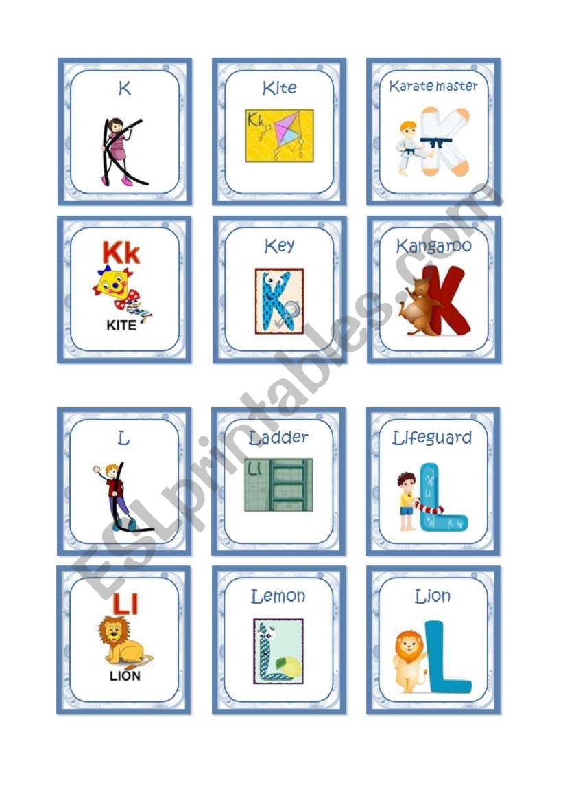 Alphabet Cards (5/10) worksheet