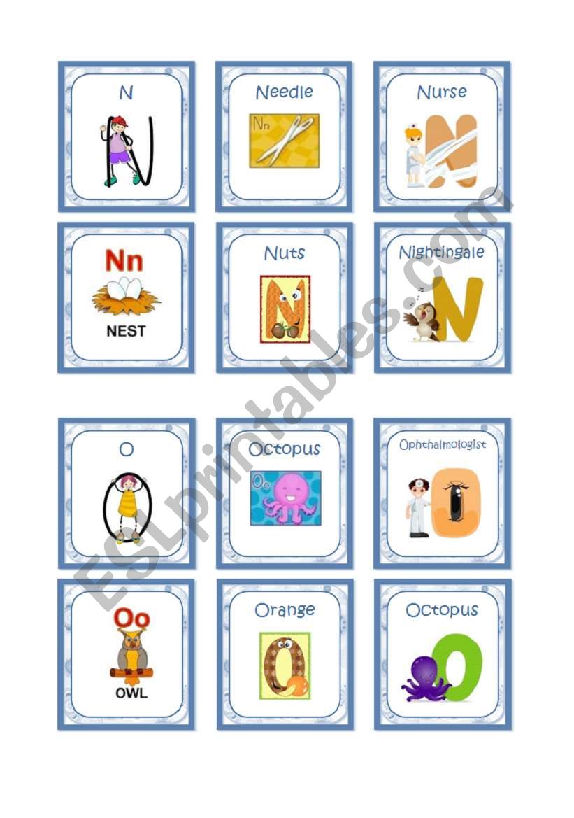 Alphabet Cards (6/10) worksheet