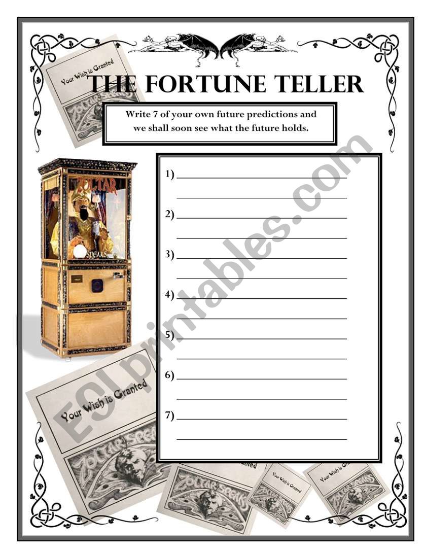 Future Predictions - The Fortune Teller Wksht #2