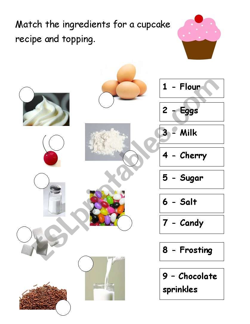 Cupcakes ws worksheet