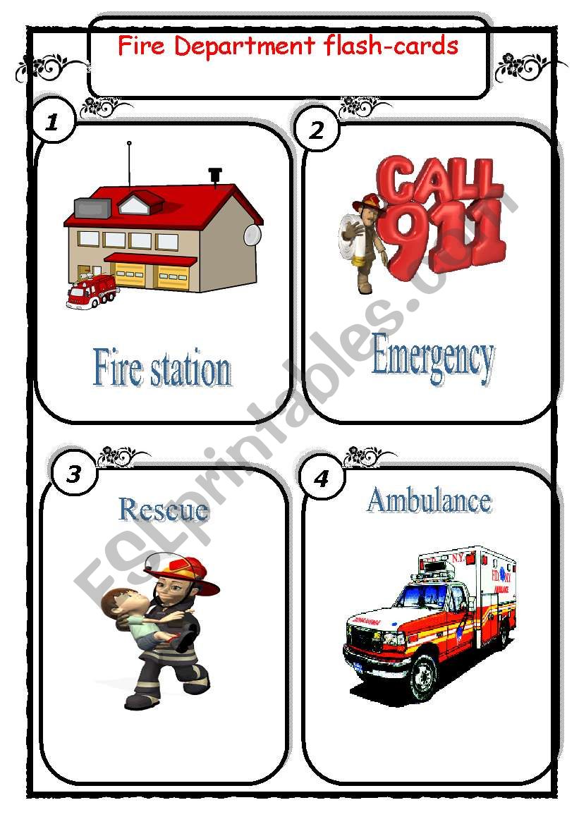 Fire department worksheet