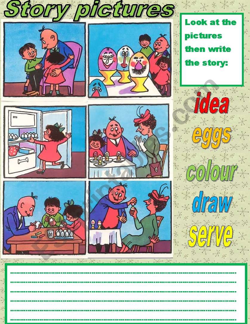 story pictures worksheet