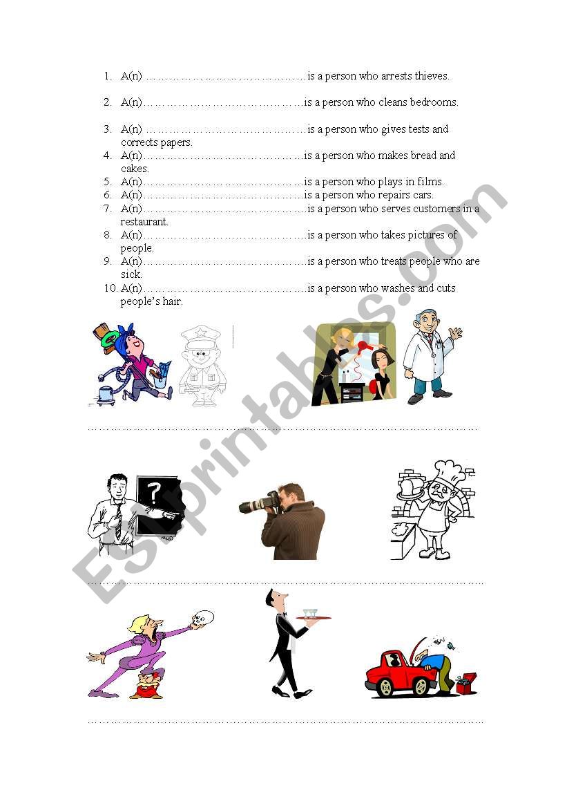 jobs worksheet