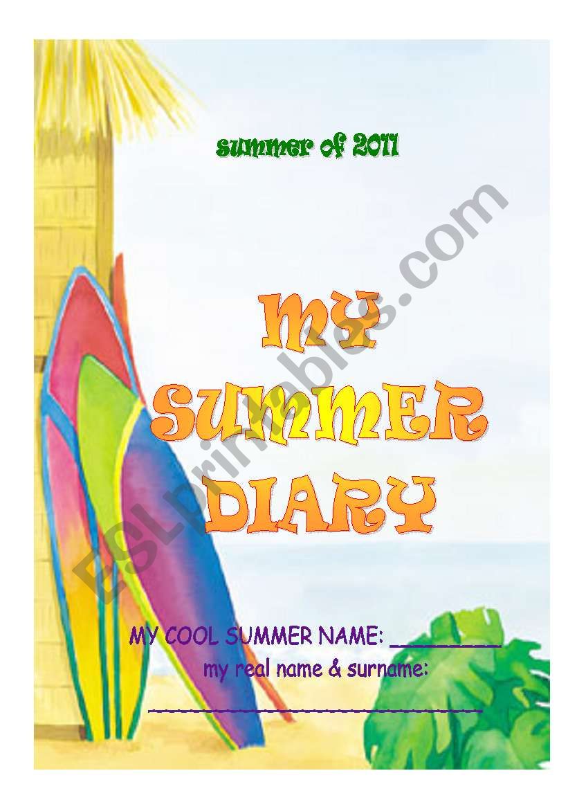 SUMMER DIARY - lots of fun stuff to do