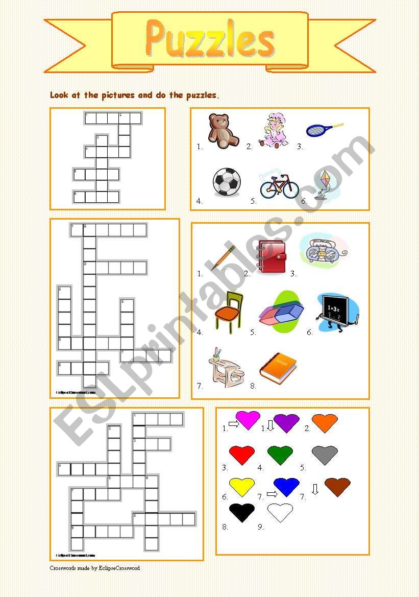 Puzzles for young learners - with key