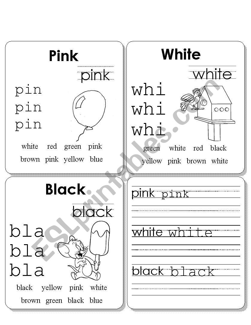 colors worksheet