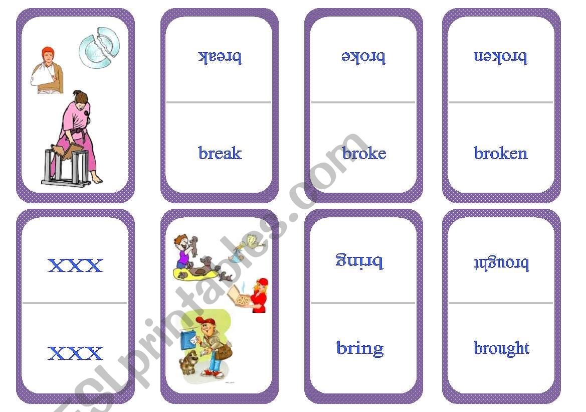 The Big Irregular Verb Card Game - Set 2