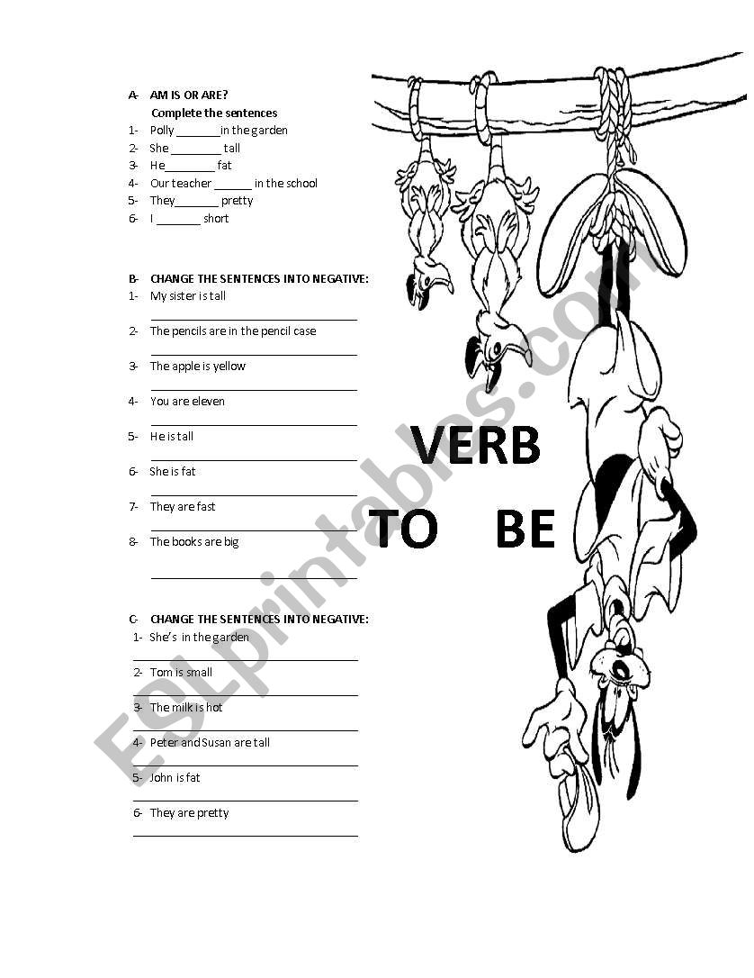 Verb to Be worksheet